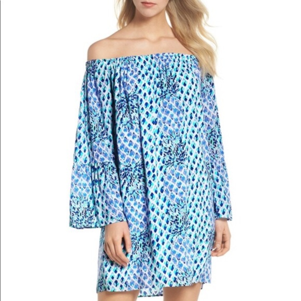 Lilly Pulitzer NWOT Nevie off the shoulder dress
